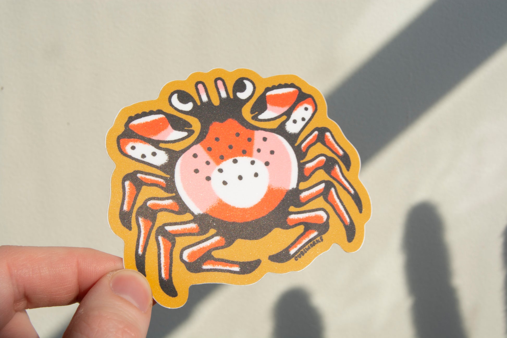 Crab Vinyl Sticker