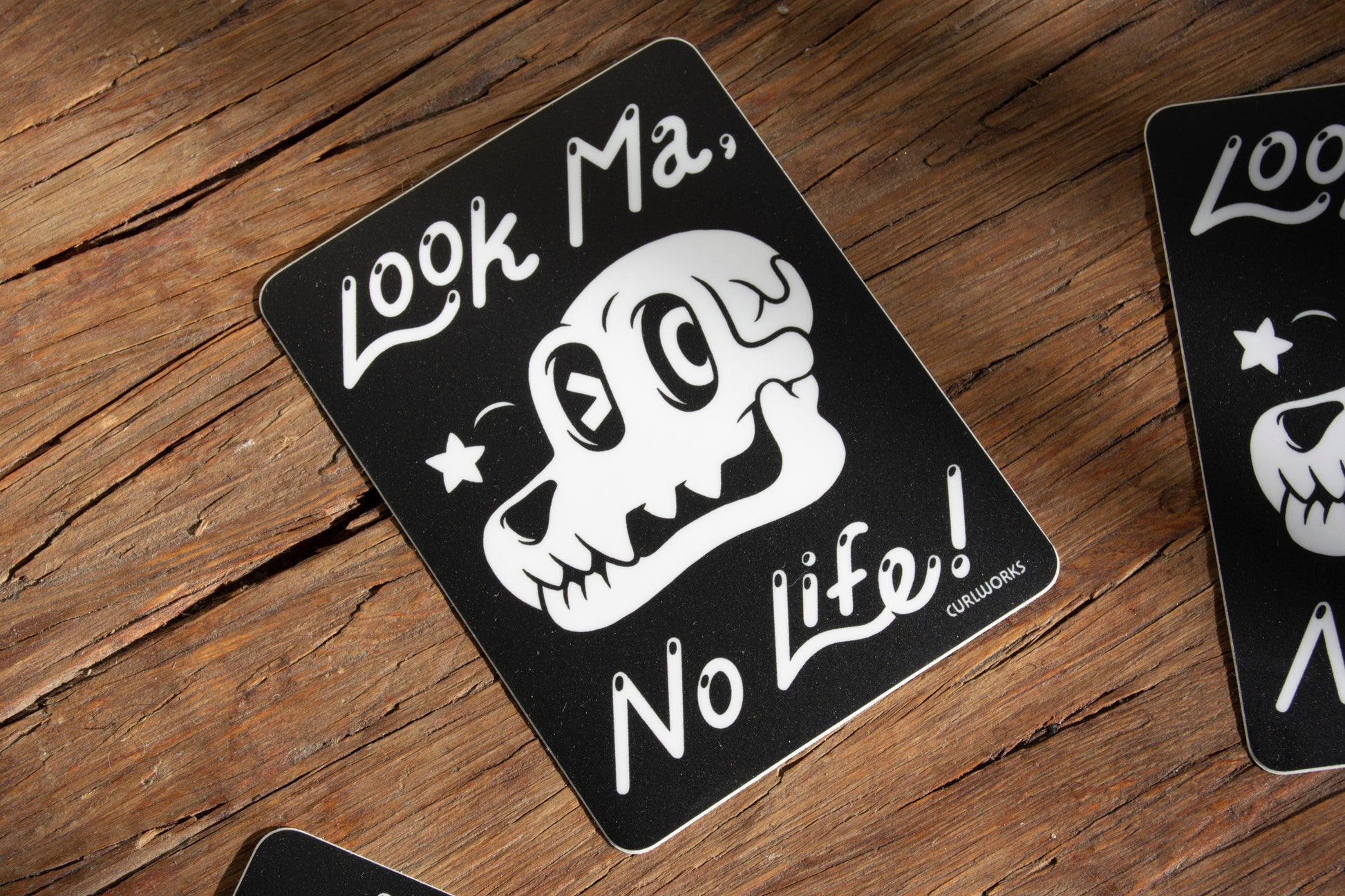 Look Ma, No Life! Vinyl Sticker