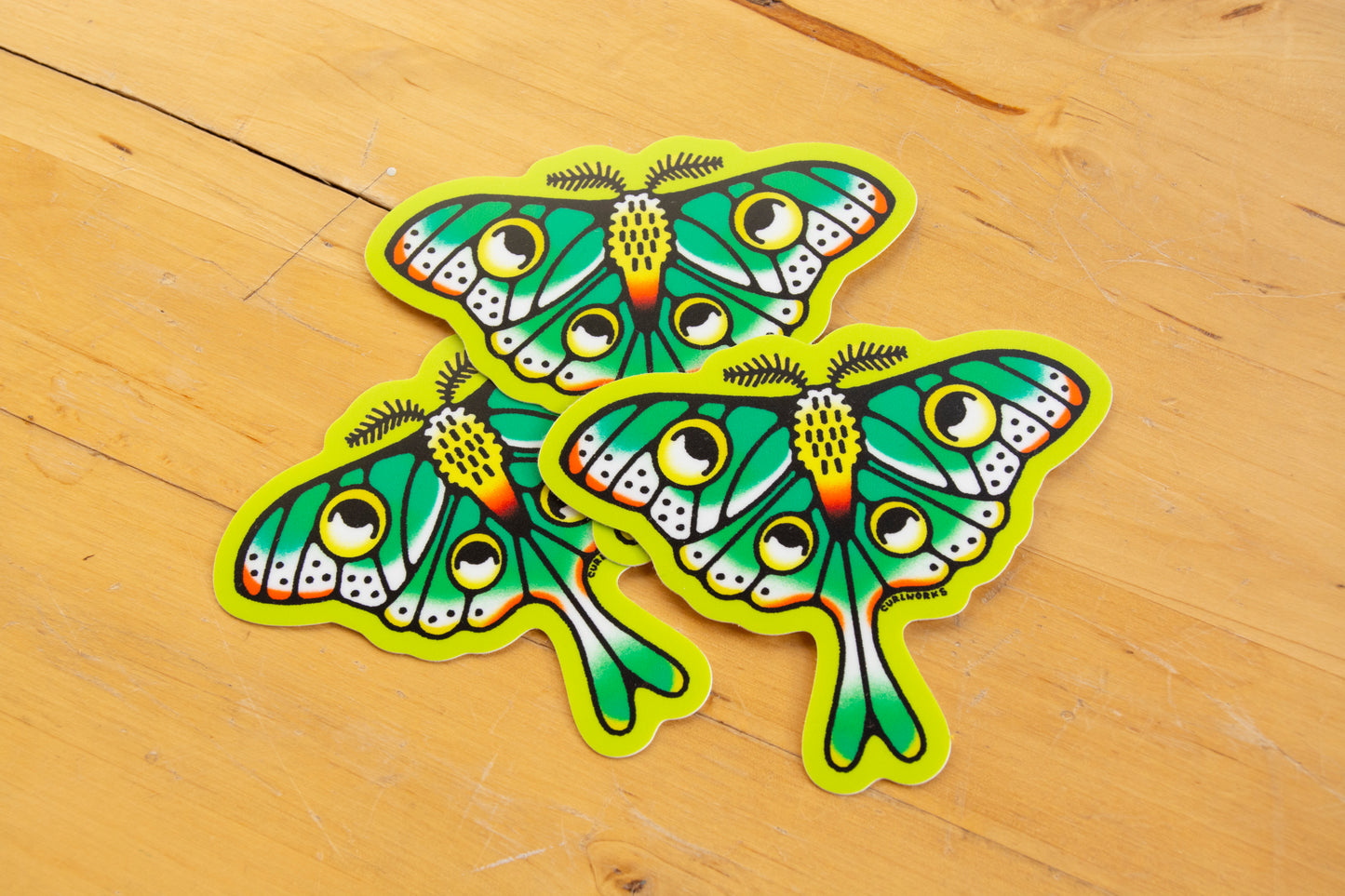 Luna Moth Vinyl Sticker