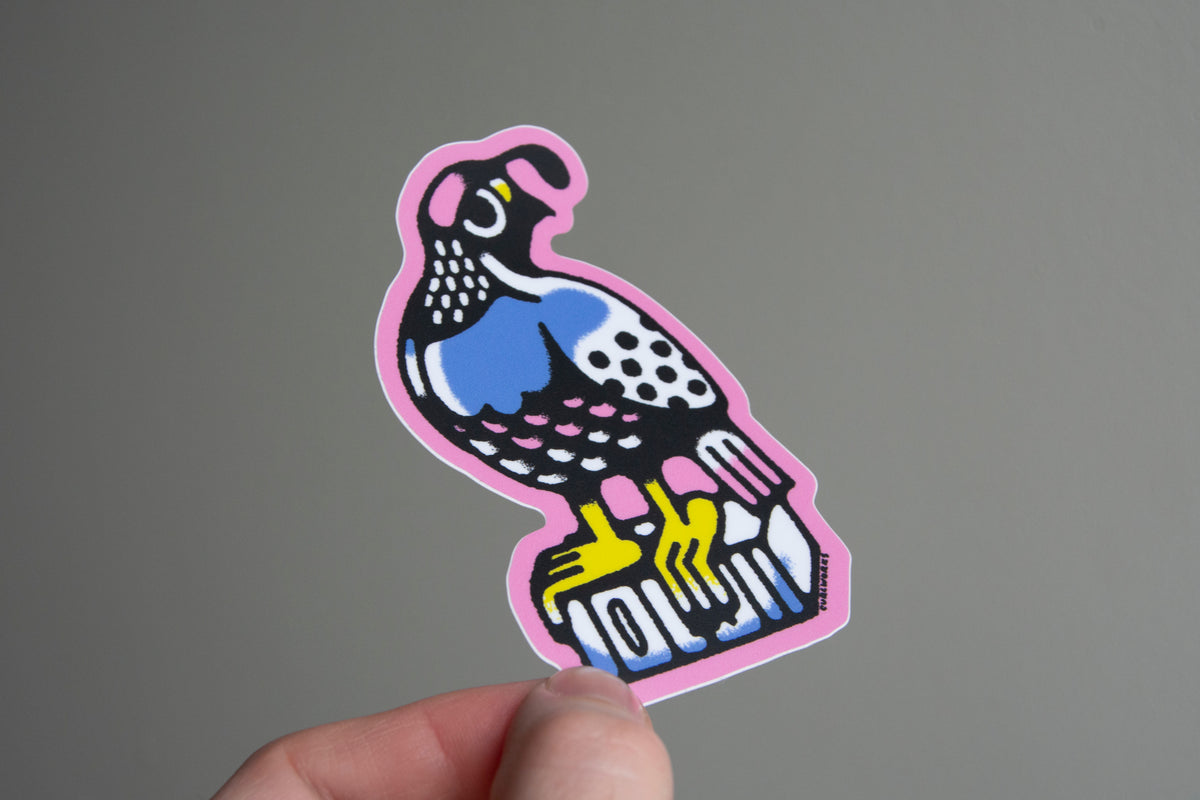 Quail Vinyl Sticker – Curlworks