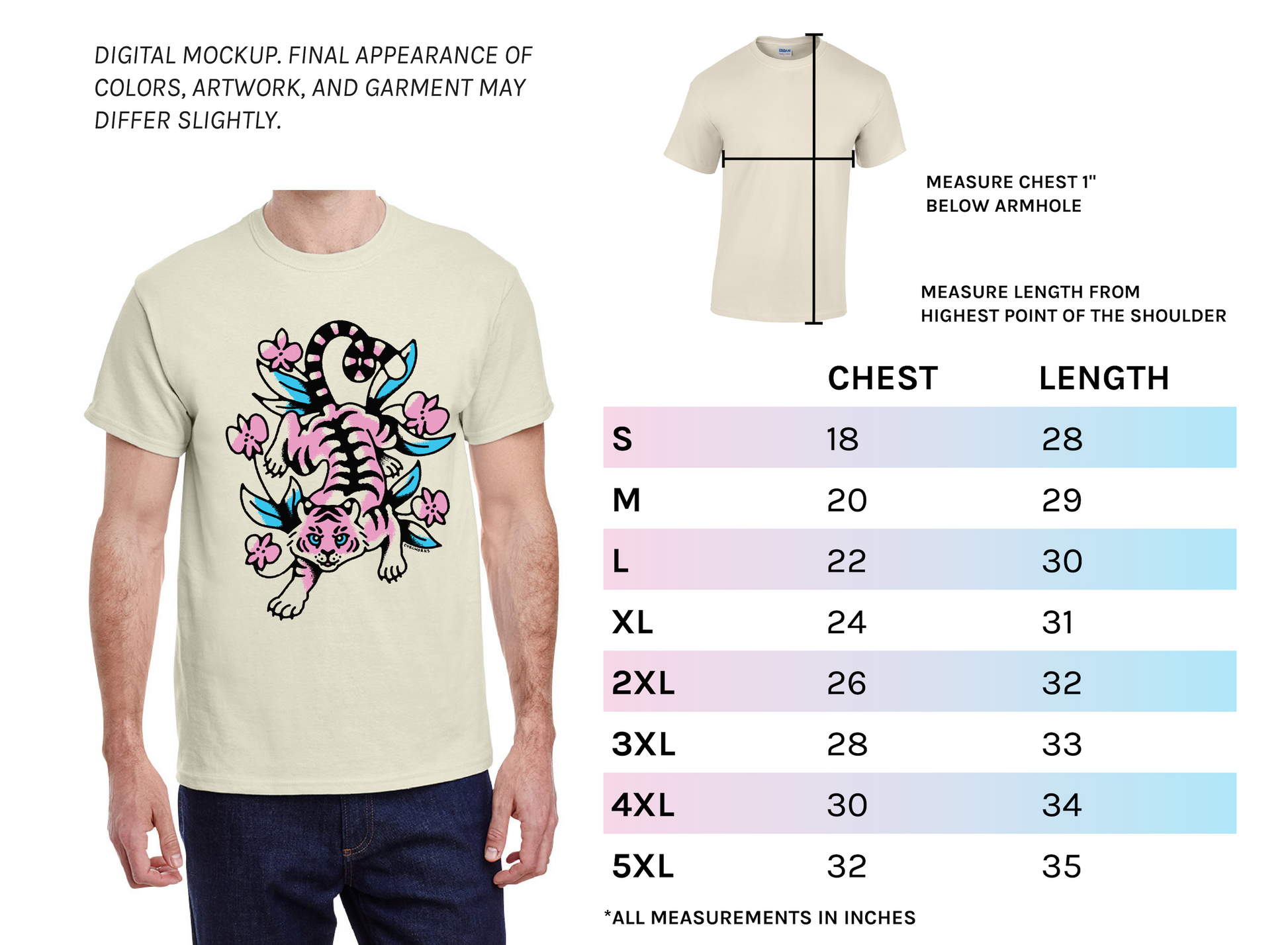 Tiger & Orchids T-Shirt