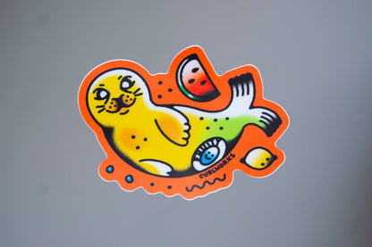 Banana Seal Vinyl Sticker