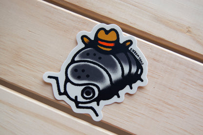 Cowboy Bug Vinyl Sticker