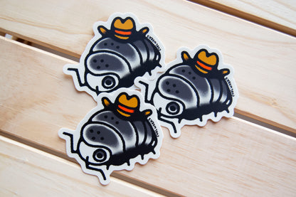 Cowboy Bug Vinyl Sticker