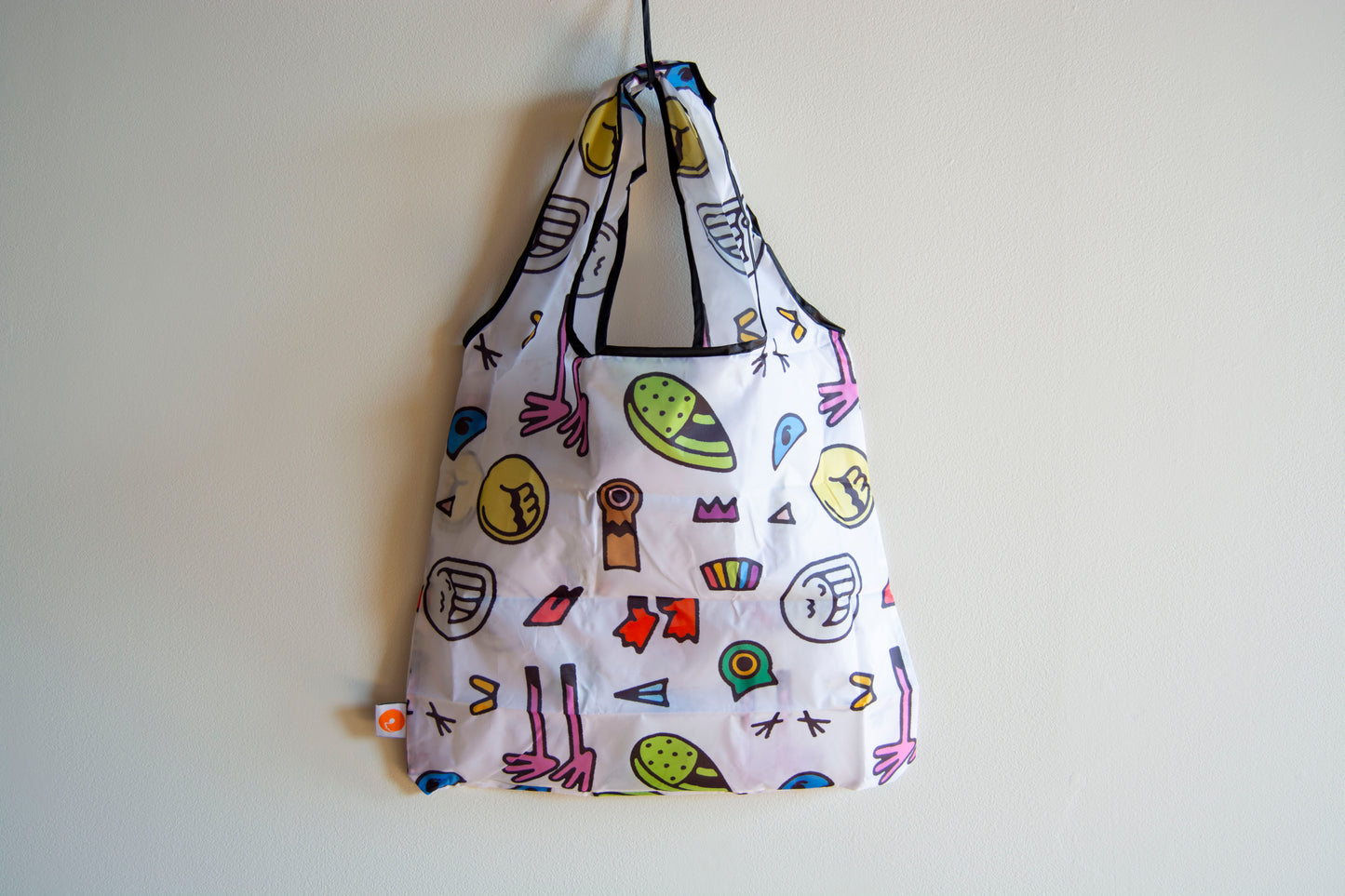 Bird Parts Reusable Fold-Up Nylon Tote Bag