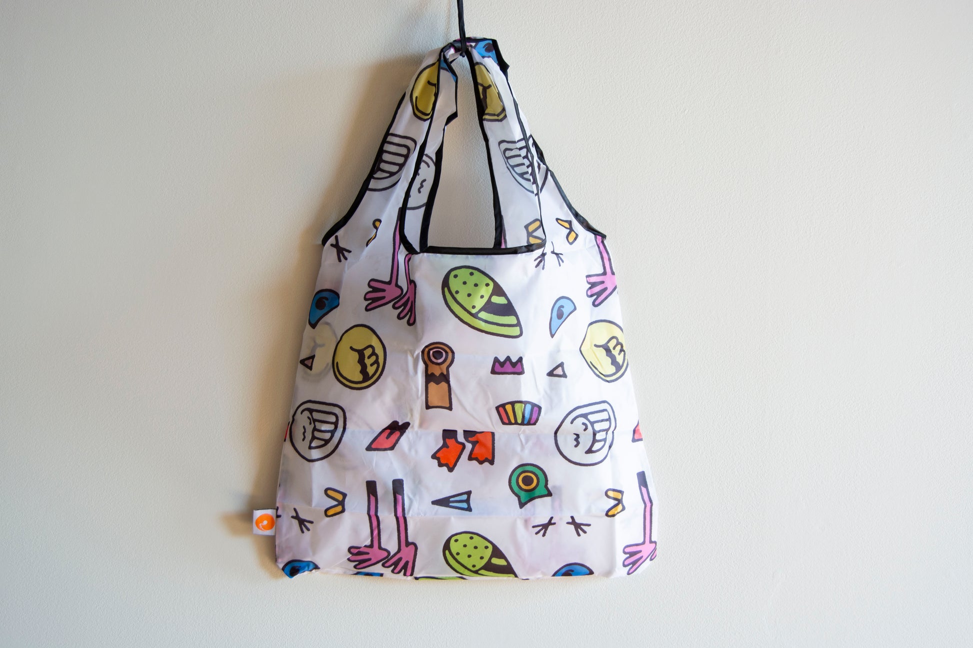 Bird Parts Reusable Fold-Up Nylon Tote Bag