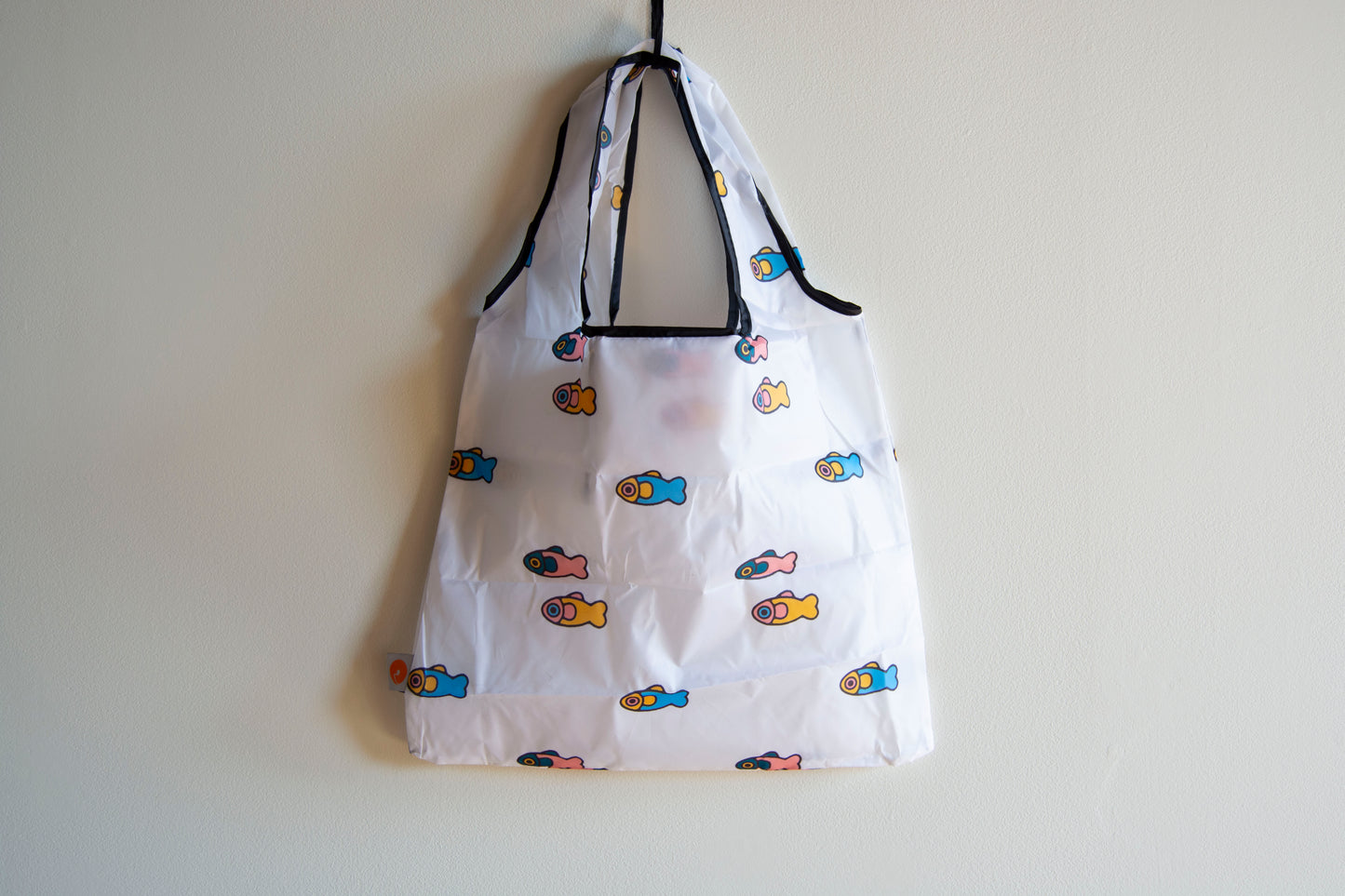 Fish Reusable Fold-Up Nylon Tote Bag