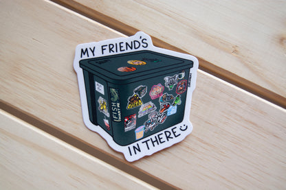 My Friend's In There Fursuit Tote Vinyl Sticker