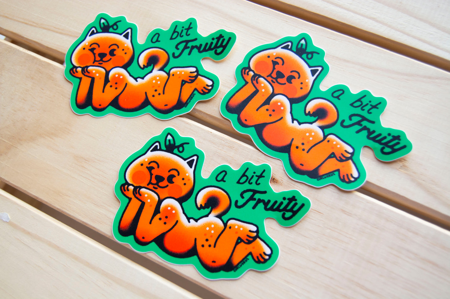 A Bit Fruity Vinyl Sticker