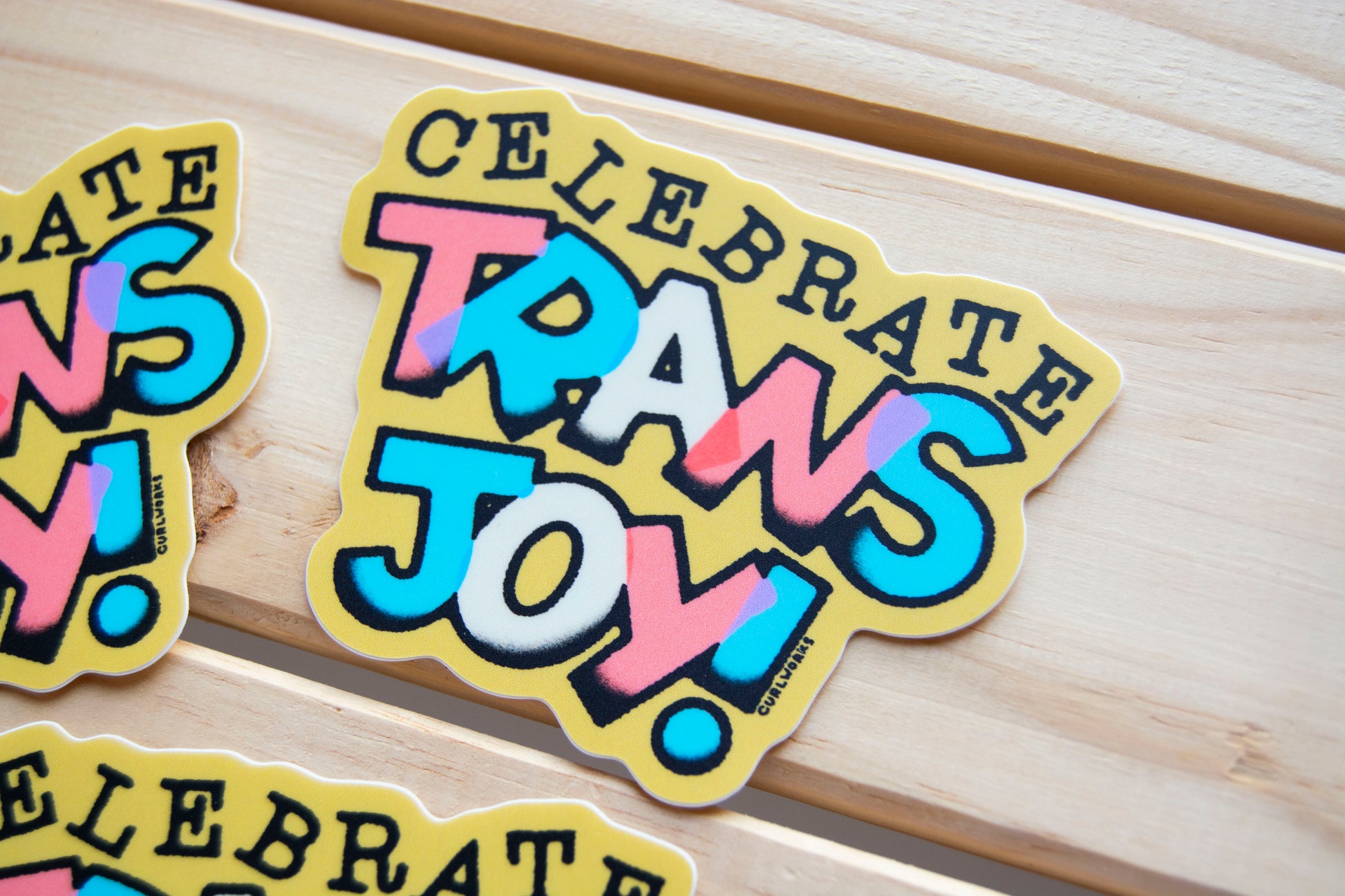 Celebrate Trans Joy 2 Vinyl Sticker