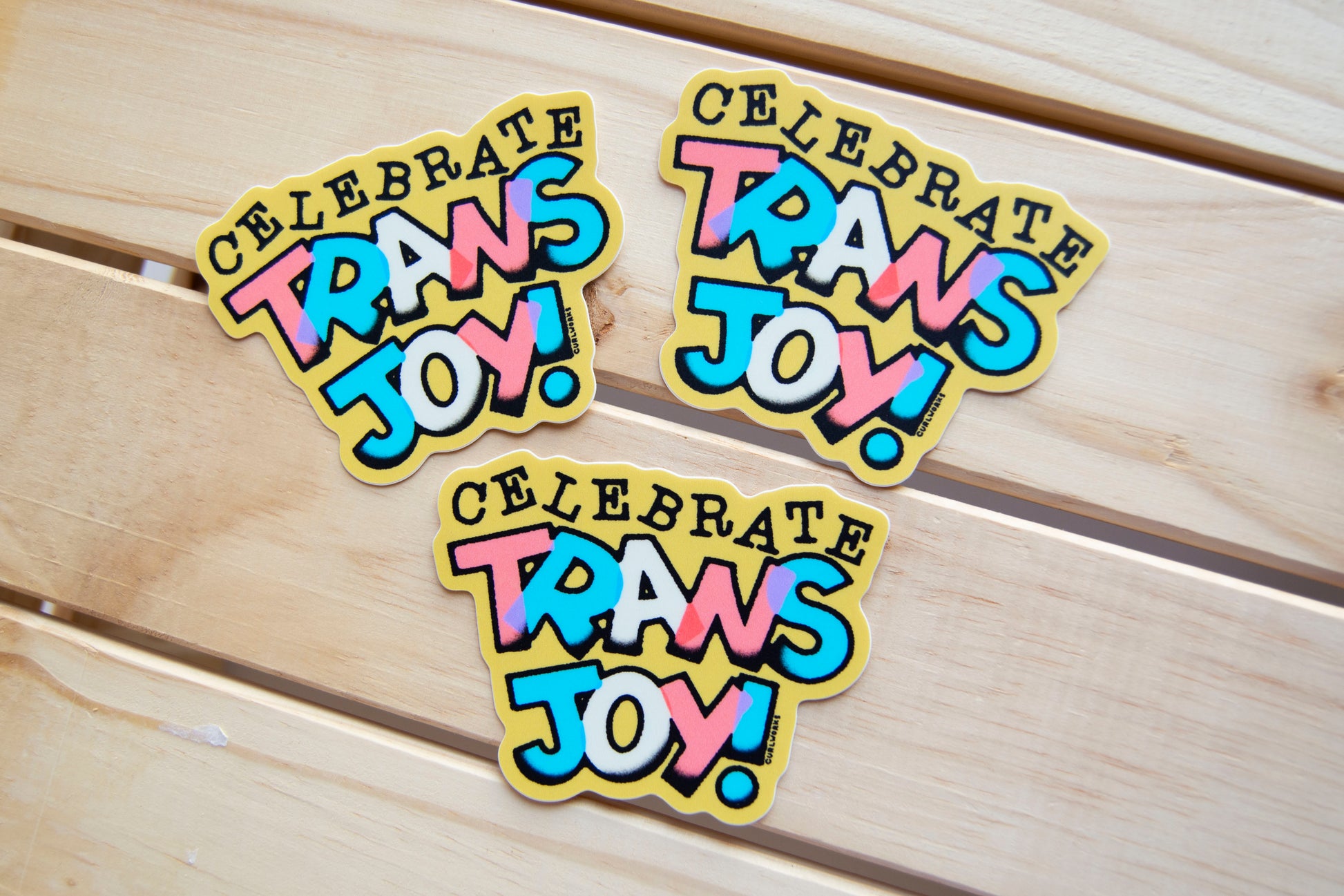 Celebrate Trans Joy 2 Vinyl Sticker