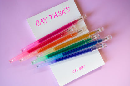 Gay Tasks Memo Pad