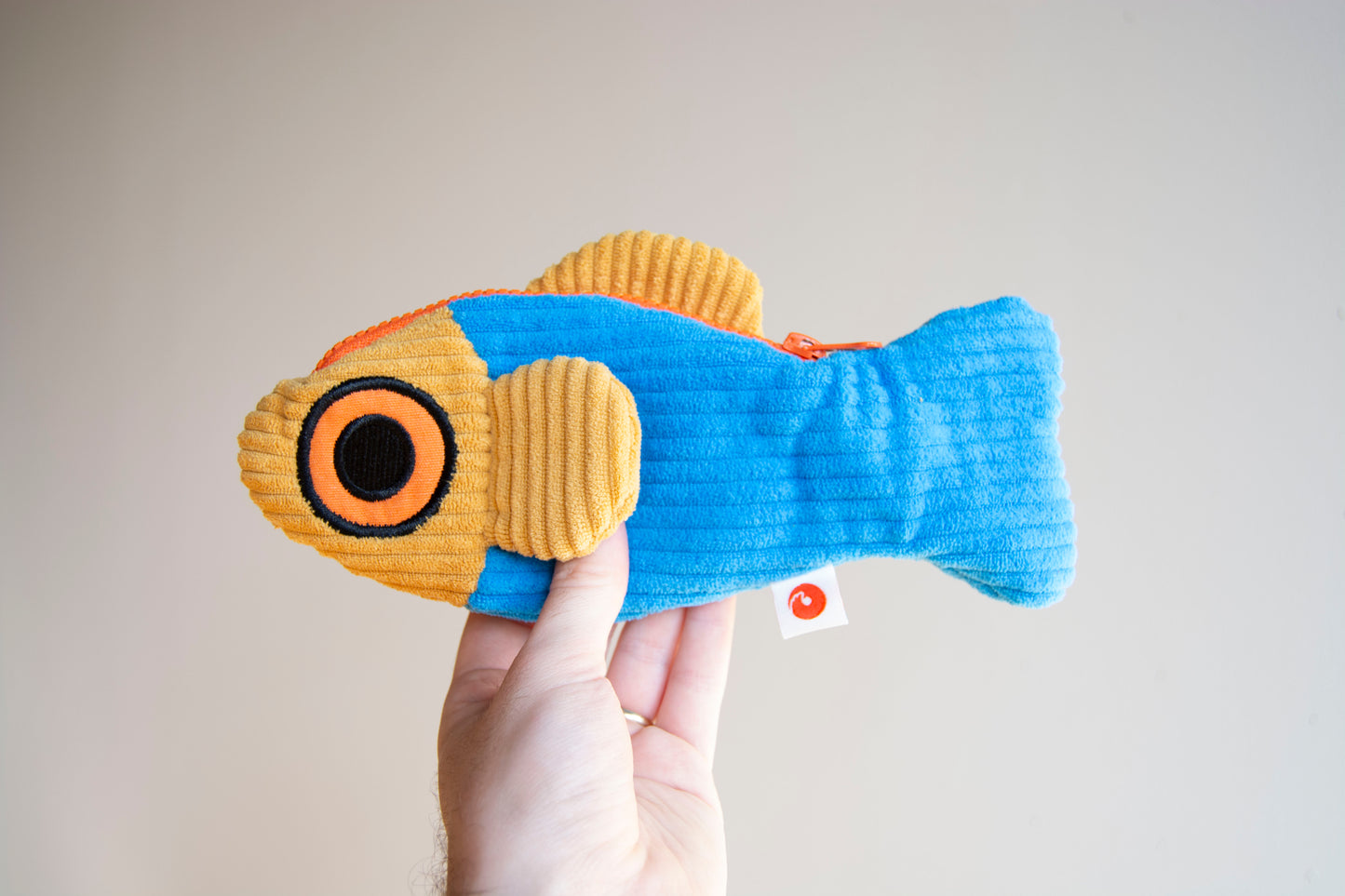 The Fish Pouch - Blue / Yellow