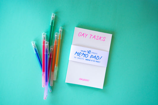 Gay Tasks Memo Pad