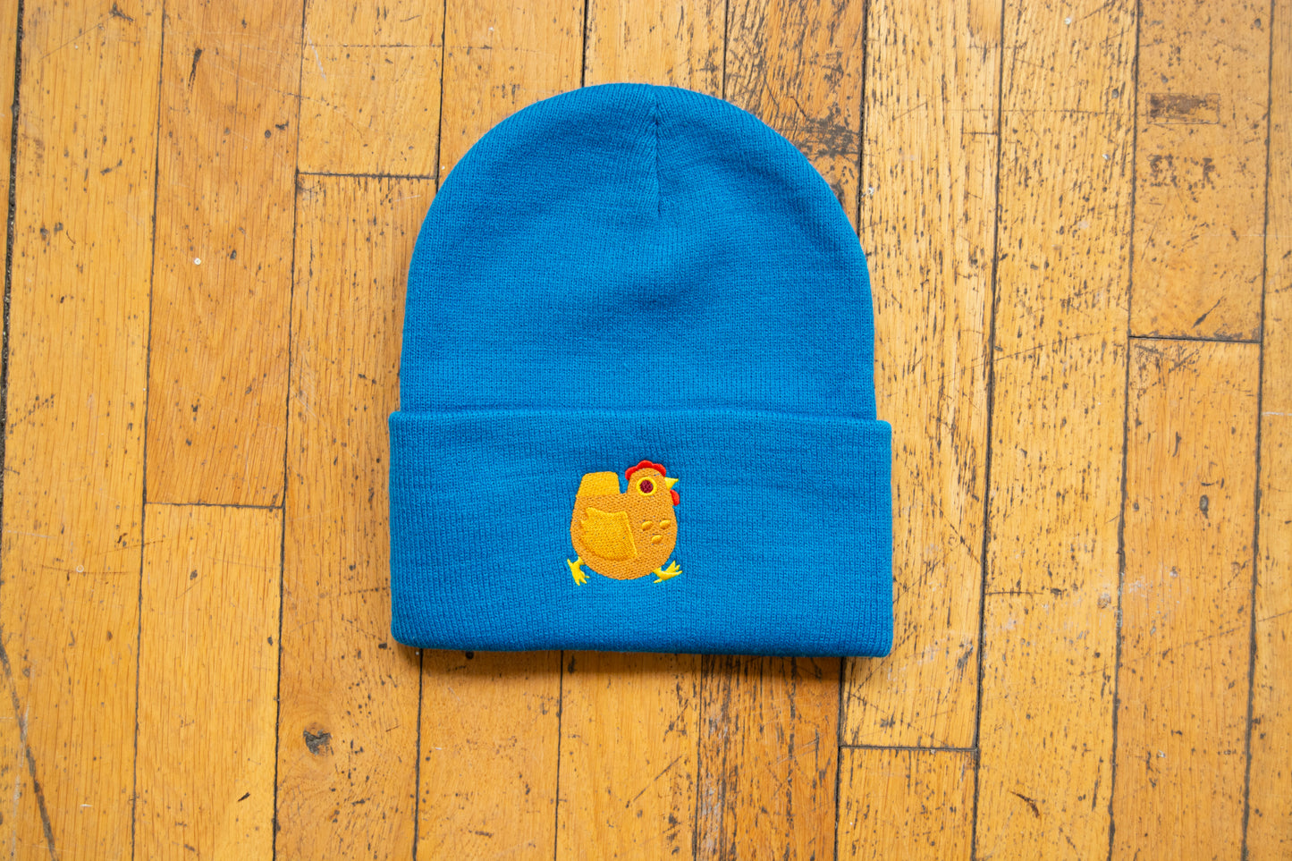 Blue Chicken Beanie Hat