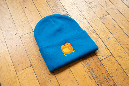 Blue Chicken Beanie Hat