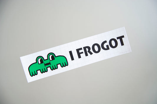 I Forgot Vinyl Bumper Sticker