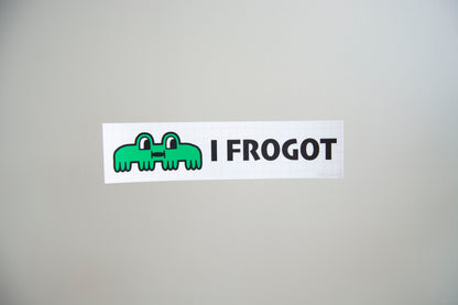 I Forgot Vinyl Bumper Sticker