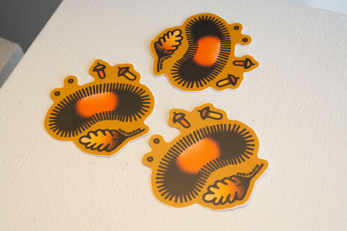 Wollo Sticker Wooly Bear Vinyl Sticker – Curlworks