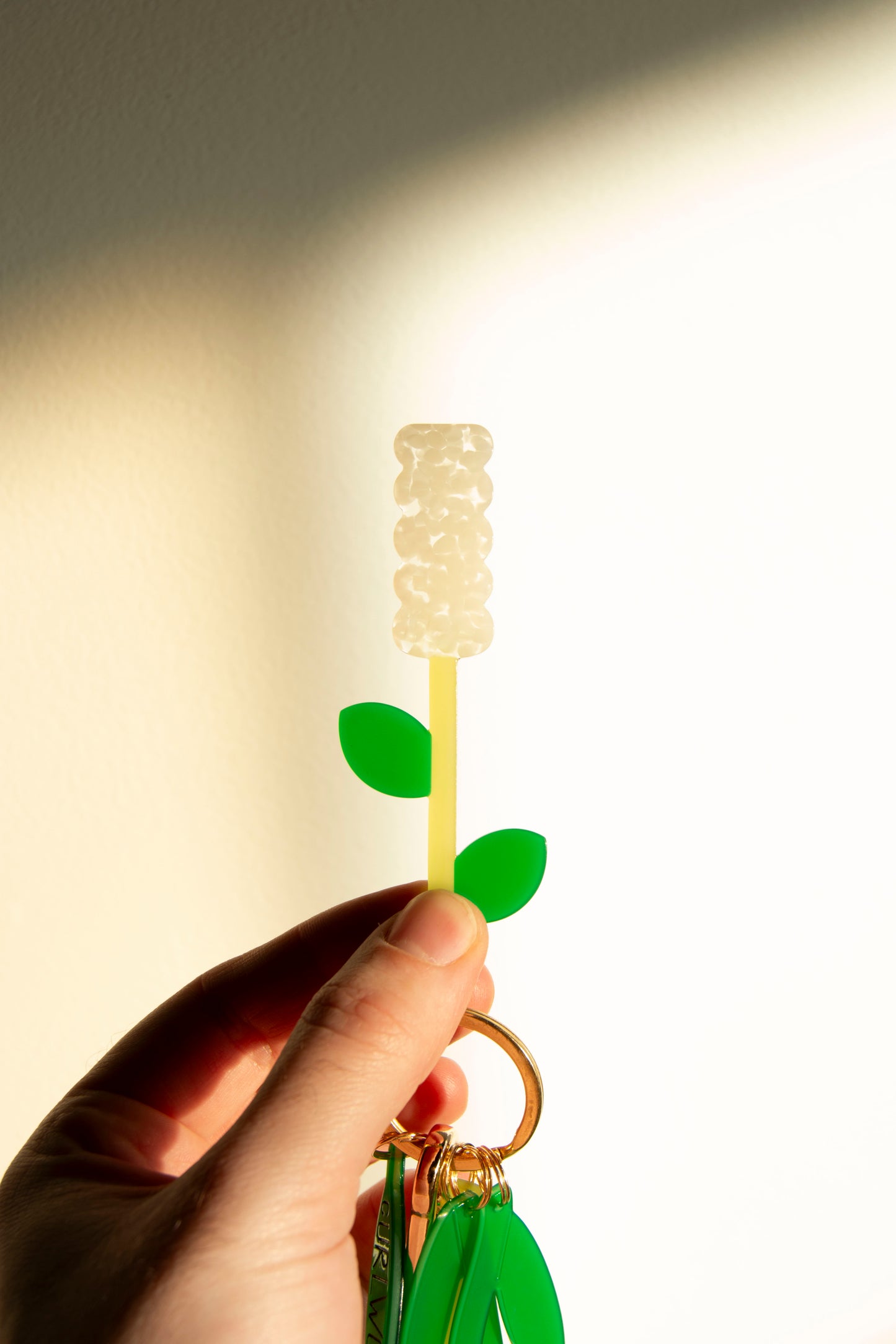 Fresh Flower Bouquet Bag Charm Keychain