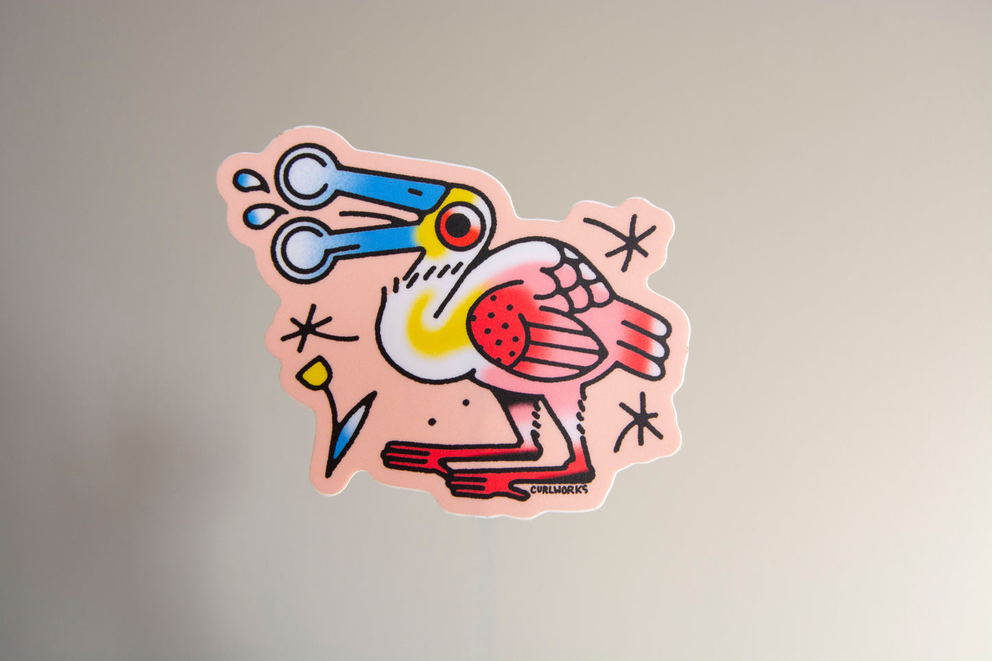 Spoonbill Vinyl Sticker