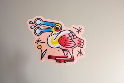 Spoonbill Vinyl Sticker