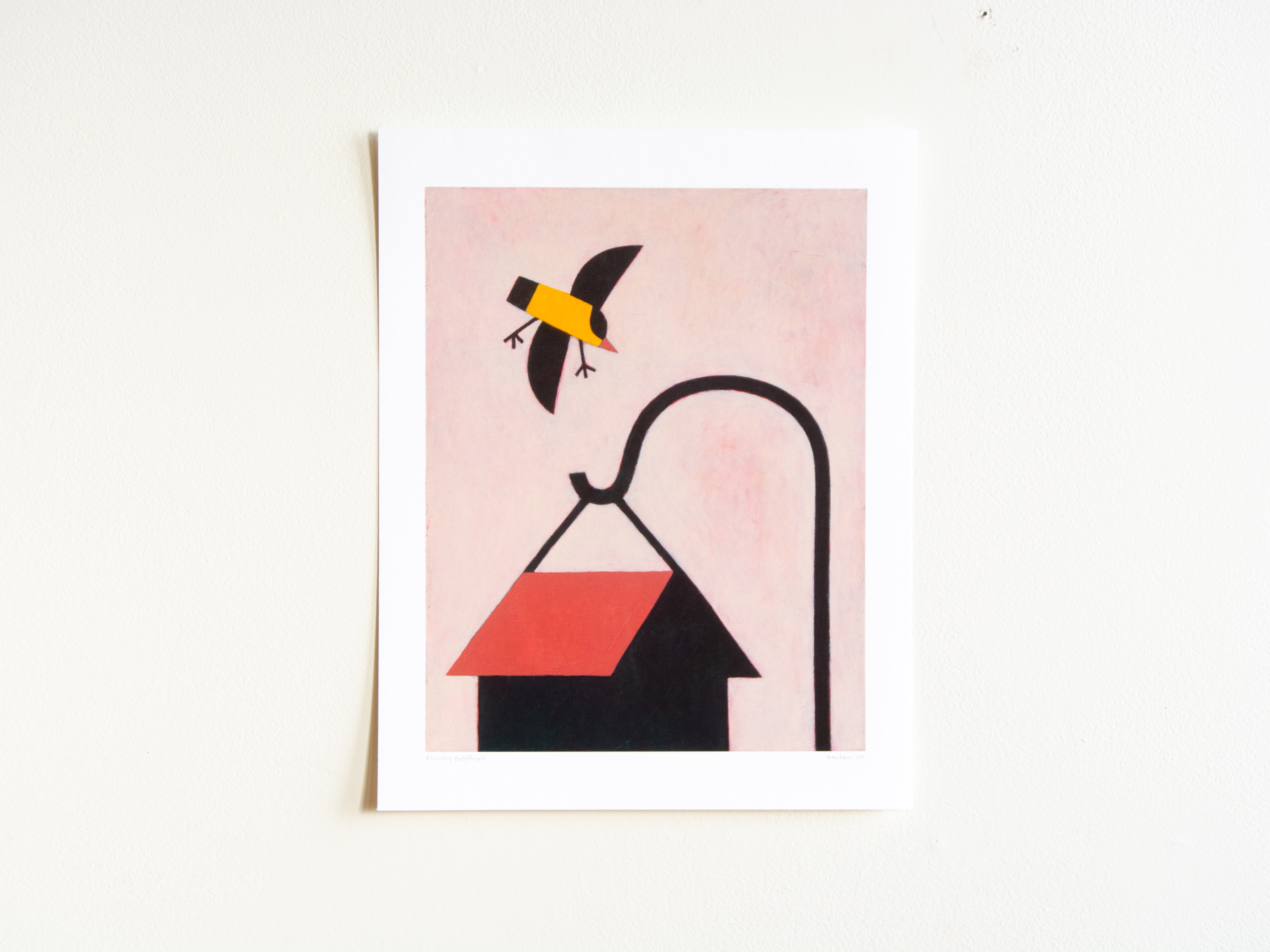 Clumsy Goldfinch Print – Curlworks
