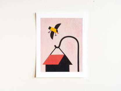 Clumsy Goldfinch Print