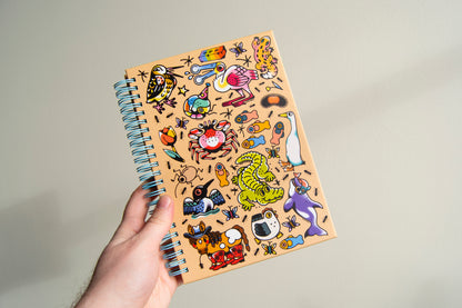 Menagerie Hardcover Sticker Collecting Book