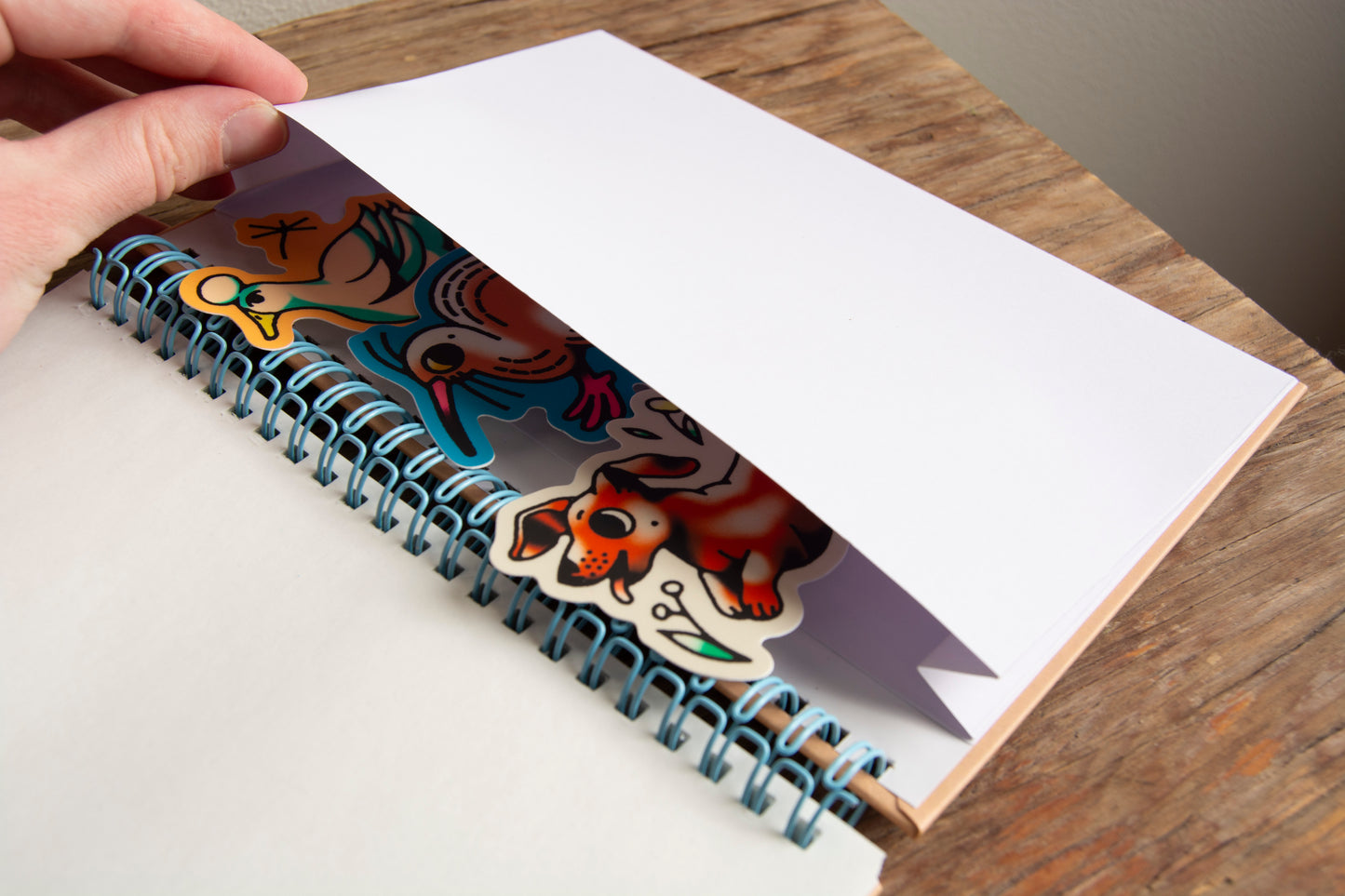 Menagerie Hardcover Sticker Collecting Book