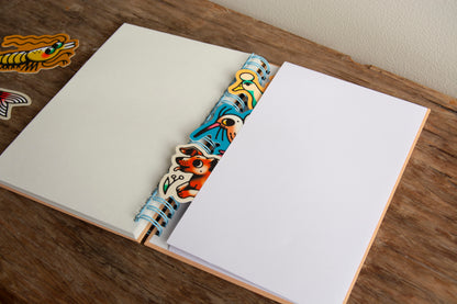 Menagerie Hardcover Sticker Collecting Book