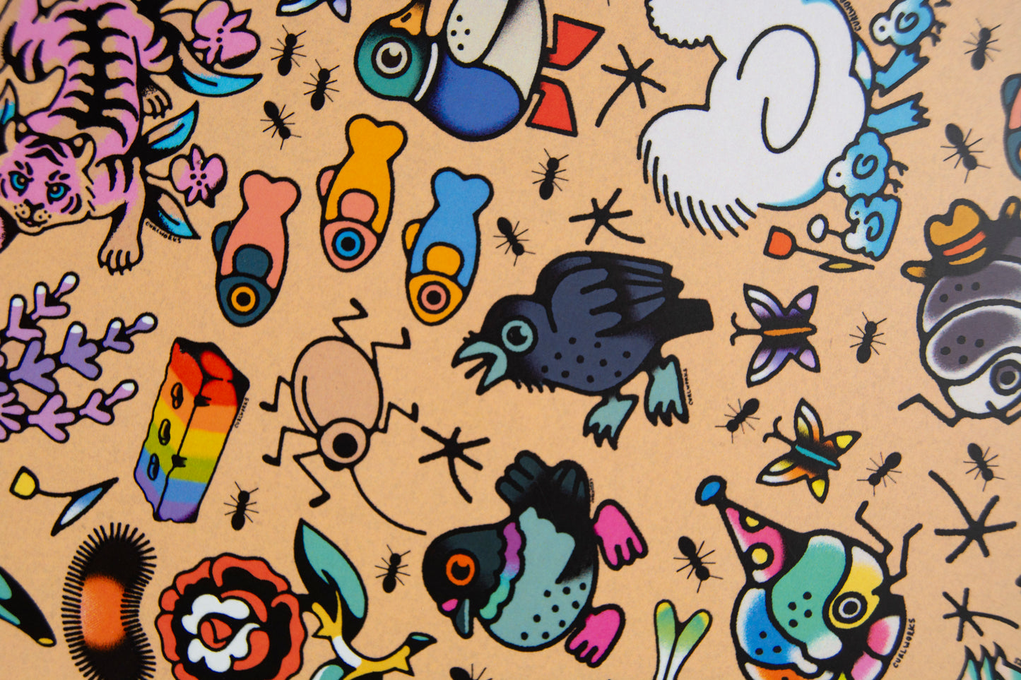 Menagerie Hardcover Sticker Collecting Book