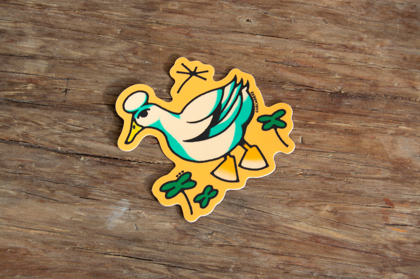 Crested Duck Vinyl Sticker