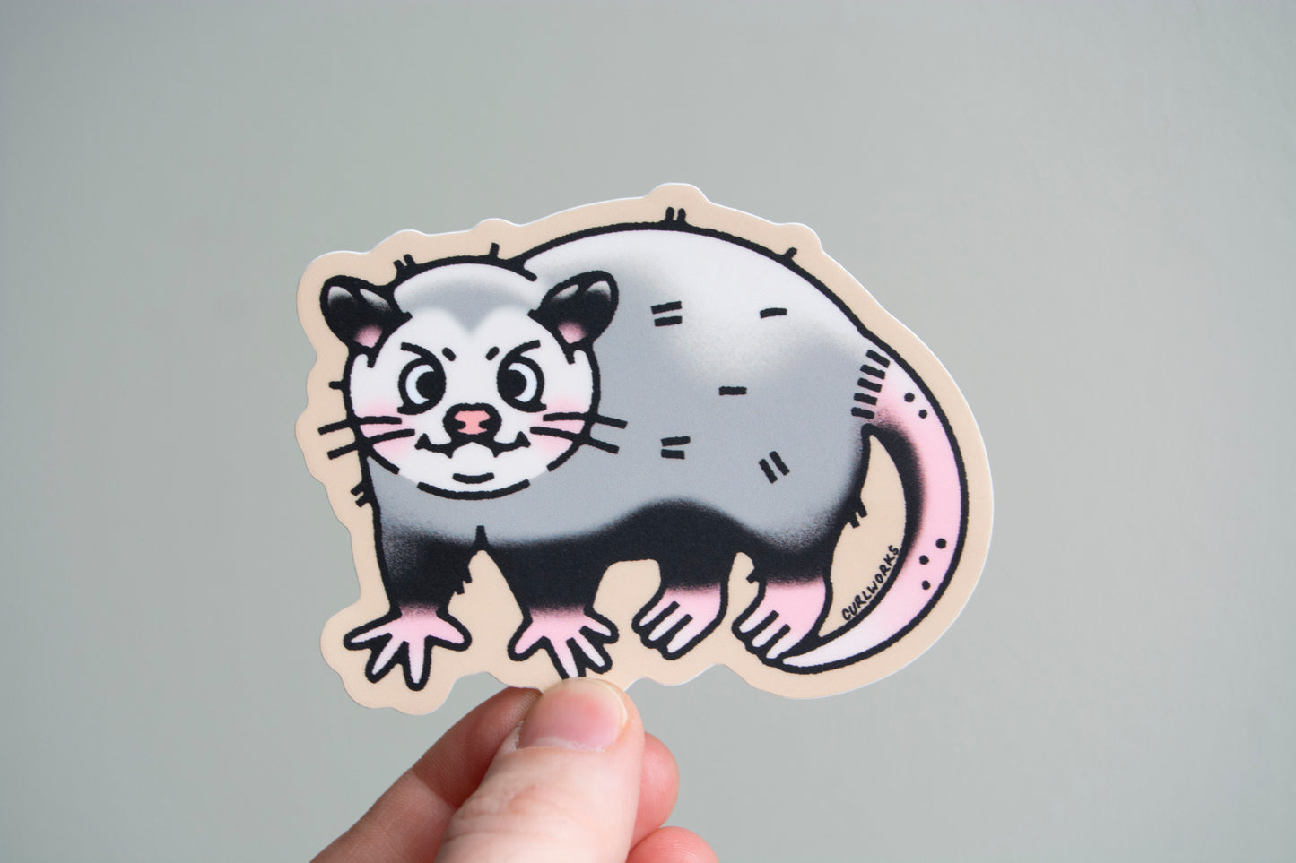 Opossum Vinyl Sticker