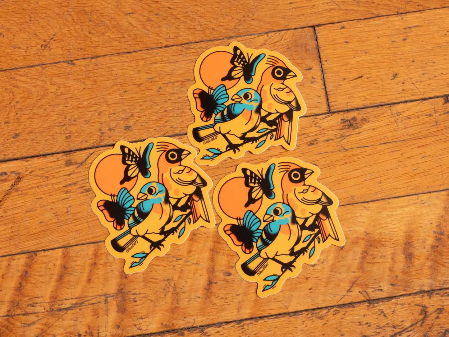 Birds n' Bugs Vinyl Sticker