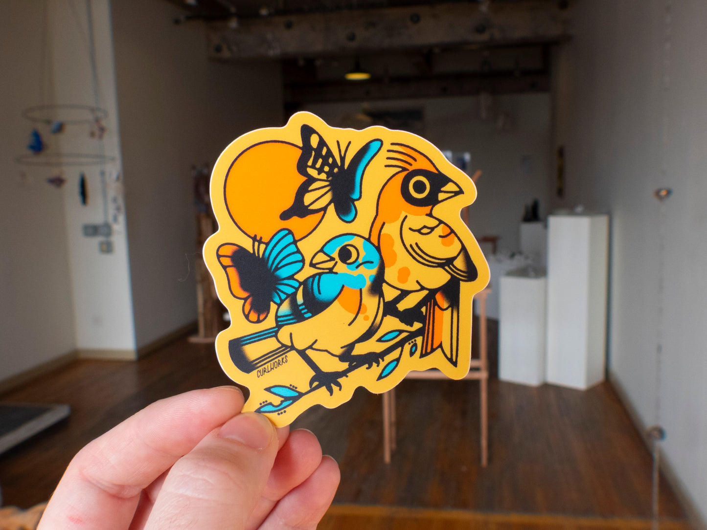 Birds n' Bugs Vinyl Sticker