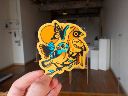 Birds n' Bugs Vinyl Sticker