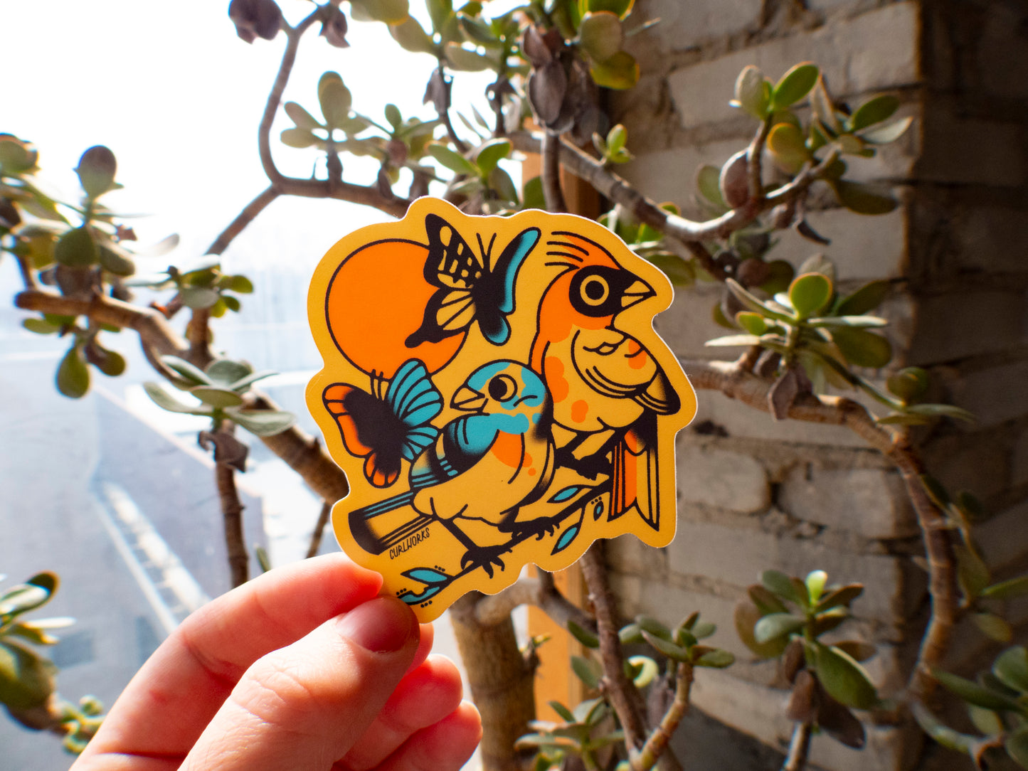 Birds n' Bugs Vinyl Sticker