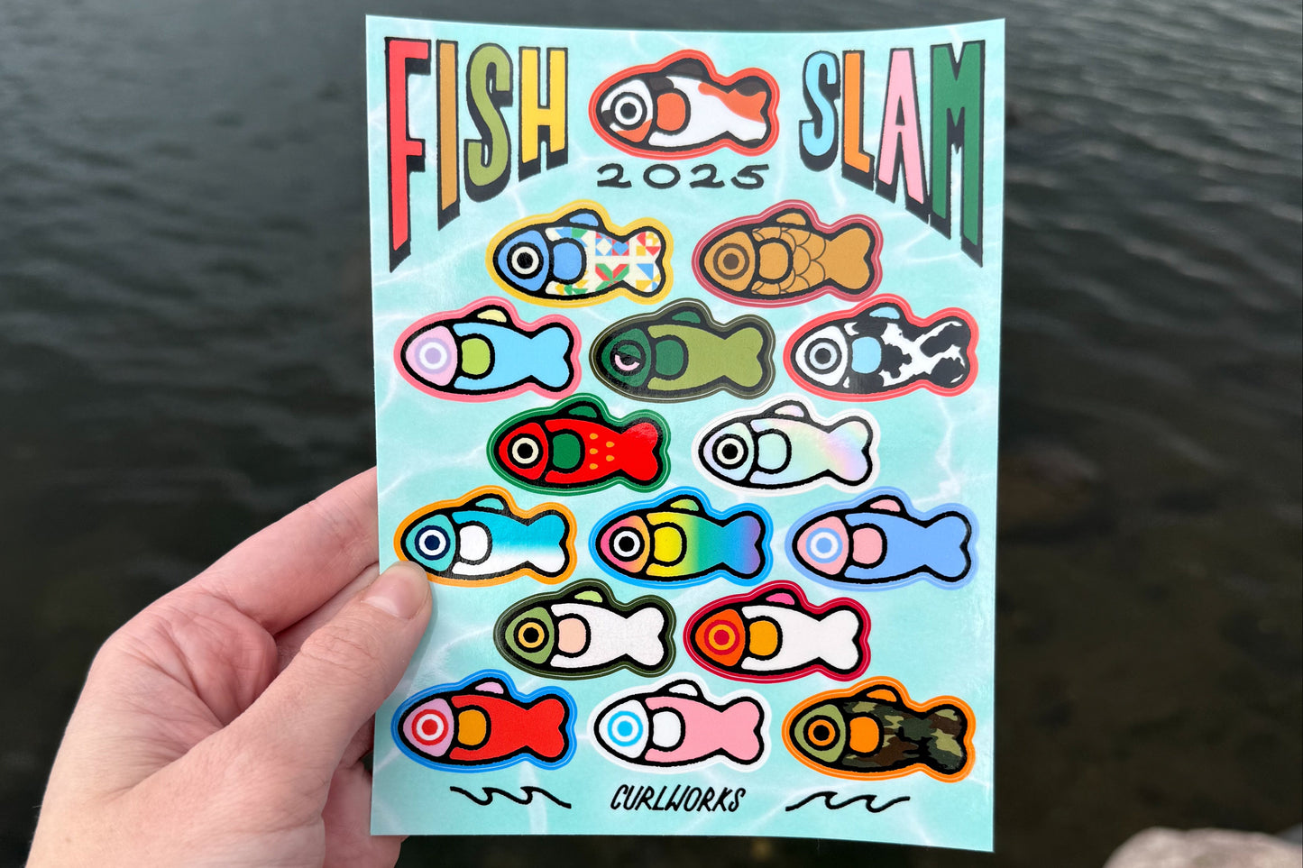 Fish Slam 2025 Sticker Sheet