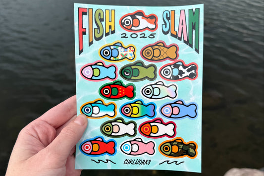 Fish Slam 2025 Sticker Sheet