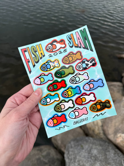 Fish Slam 2025 Sticker Sheet