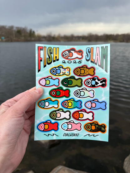 Fish Slam 2025 Sticker Sheet