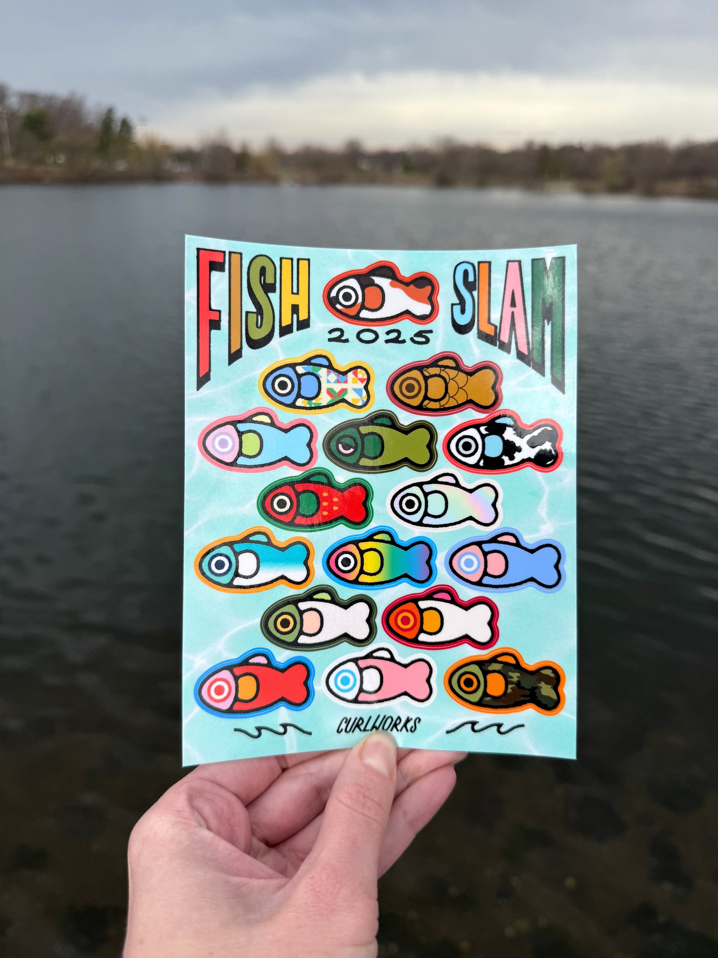 Fish Slam 2025 Sticker Sheet
