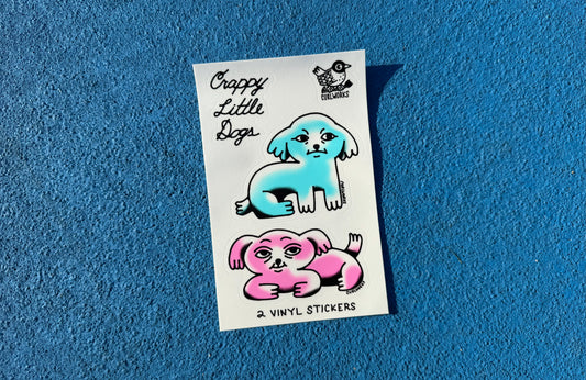 Crappy Little Dogs Sticker Sheet