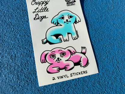 Crappy Little Dogs Sticker Sheet