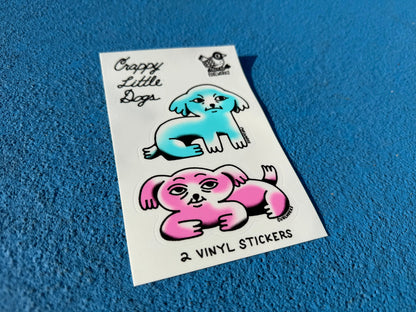 Crappy Little Dogs Sticker Sheet