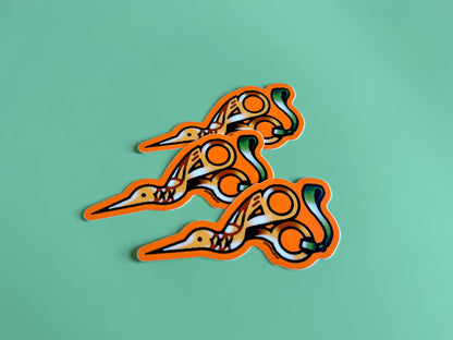 Bird Scissors Sticker