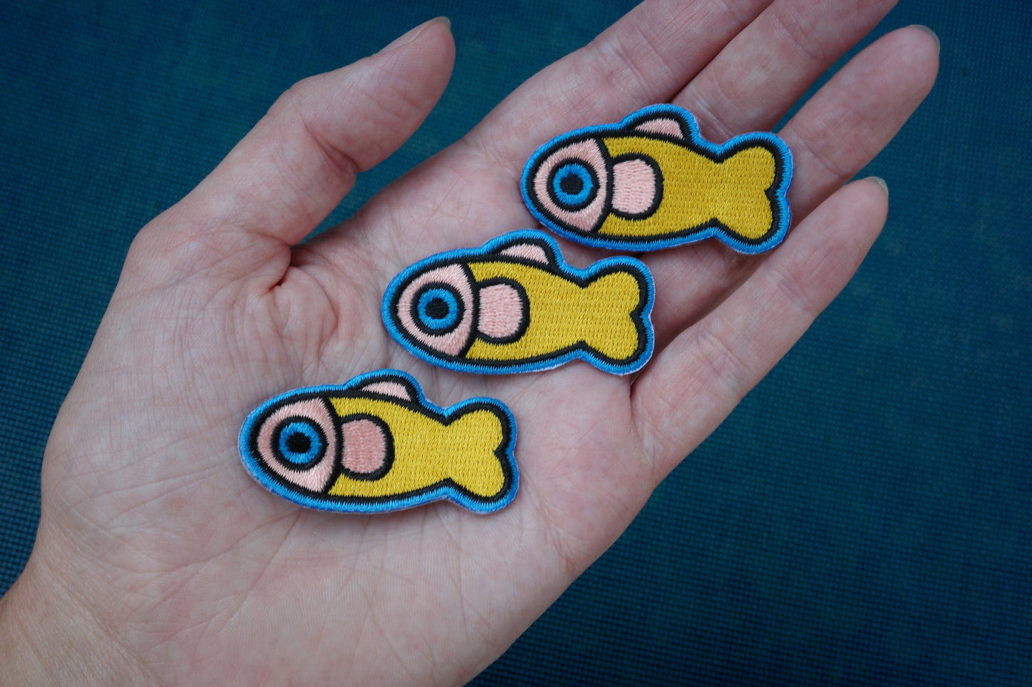 Yellow/Coral Fish Patch