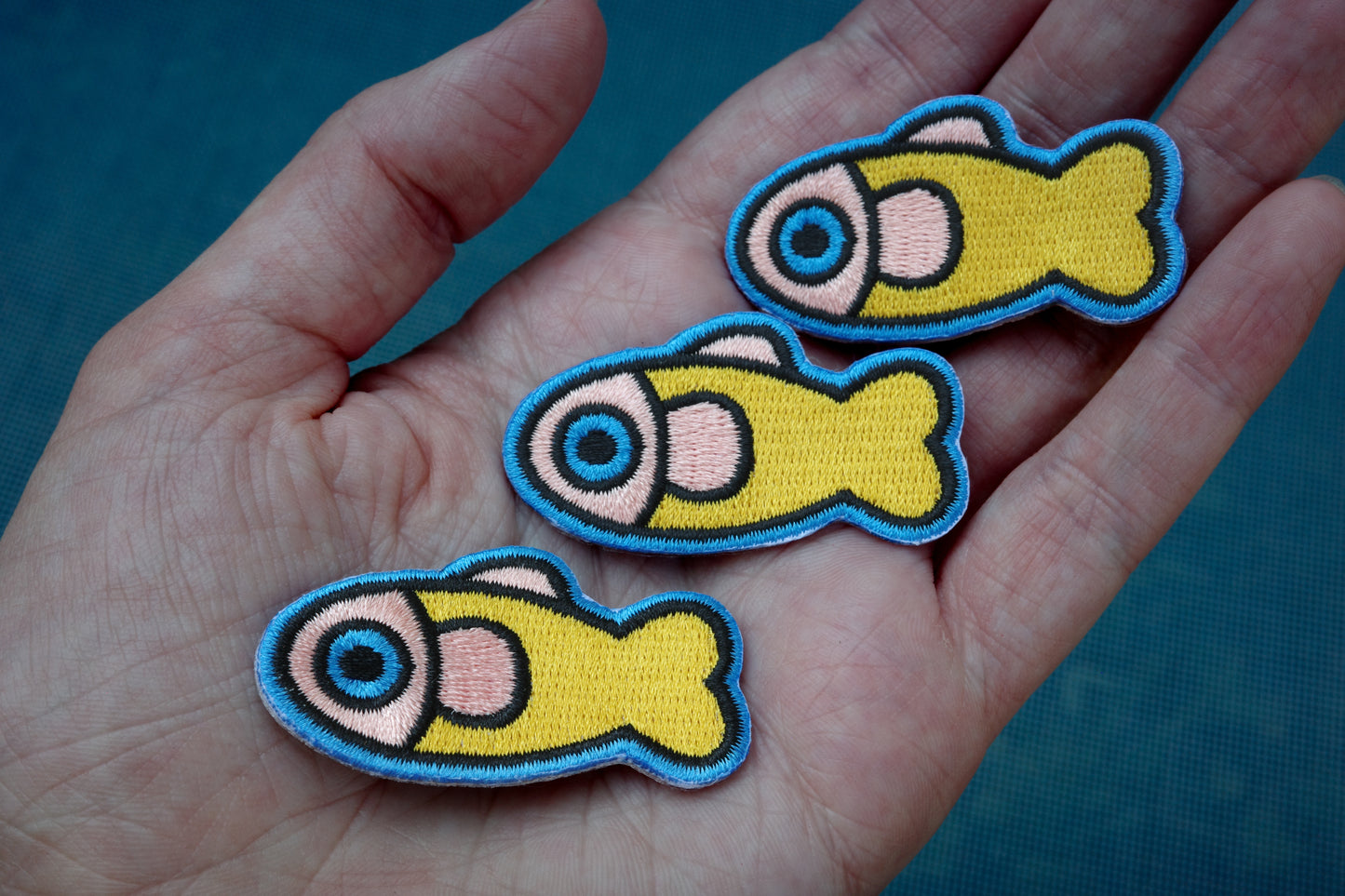 Yellow/Coral Fish Patch