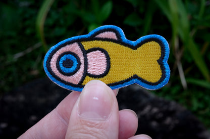 Yellow/Coral Fish Patch